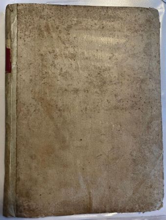 Reliure/Couverture of Il Talismano original manuscript by Carlo Goldoni